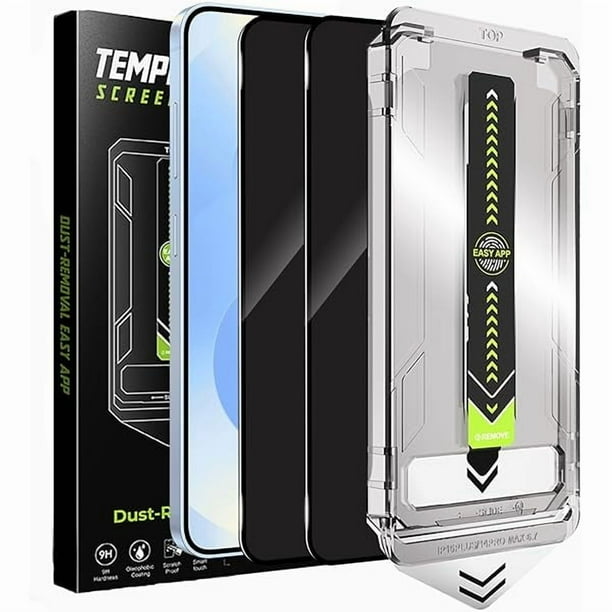 wonima11 2 Pack for Samsung Galaxy S25 Plus Privacy Screen Protector, Auto-Alignment, Anti-Spy, Auto Dust-Elimination Installation, Anti-Fingerprint, Support Fingerprint Unlocking, Case Friendly
