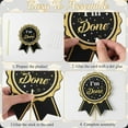 thumbnail image 5 of GuassLe 30pcs Glitter Black Gold Graduation Decorations for Class of 2025 - Black Gold Double Sided Graduation Table Centerpieces Sticks with LED String Lights for College School Grad Party Decor, 5 of 9
