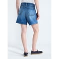 thumbnail image 2 of Free Assembly Women's Denim Shorts with Twill Tie, 6" Inseam, Sizes 0-18, 2 of 4