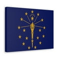 thumbnail image 3 of Indiana State Flag Canvas Vibrant Wall Art Unframed Home Decor, 3 of 13
