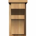 thumbnail image 2 of 8"W x 12"D x 16"H Monterey Rough Sawn Corbel w/Backplate, Western Red Cedar, 2 of 9