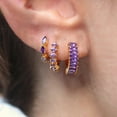 thumbnail image 2 of 3PCS Multi Color CZ Hoop Earrings Set for Women Stainless Steel Circle Round Huggie Earrings 2025 Trend Jewelry pendientes mujer, 2 of 10
