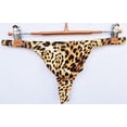 thumbnail image 3 of GHSDFBB Men's Leopard Thong Underwear Bikini Low Rise Brief, 3 of 7