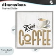 thumbnail image 4 of Stupell Industries Rustic Lodge Fresh Hot Coffee Gray Framed Giclee Art, 17 x 17, by Kim Allen, 4 of 8