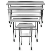 GRIDMANN NSF Stainless Steel 72 in. x 24 in. Commercial Kitchen Prep