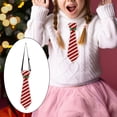 thumbnail image 6 of Milageto Merry Christmas Tie Fancy Dress Festive Theme Tie for Masquerade Ages 3-10 Years Strip, 6 of 8
