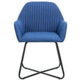 thumbnail image 2 of vidaXL Chaises de Salle à Manger 2 Pcs Tissu Bleu, 2 of 5