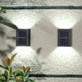 thumbnail image 2 of VerPetridure Solar Wall Light Up And Down Glow Wall Light Outdoor Garden Lamp Waterproof 2Pcs, 2 of 8