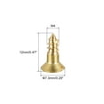 thumbnail image 2 of Uxcell M4 x 12mm Wood Screws Slotted Flat Head Brass Self-Tapping Screw 100 Pack, 2 of 5