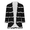 thumbnail image 4 of jtjvou Womens Open Front Cardigan Lightweight Retro Print Cardigans 3/4 Sleeve Blouse Tops Coat Casual Duster Jackets,Black,XXL, 4 of 4