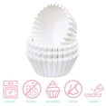 thumbnail image 3 of LotFancy 500Pcs Mini Cupcake Liners, White Muffin Liners, Greaseproof Paper Baking Cups, 3 of 7
