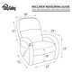 thumbnail image 3 of Funda de sillón reclinable, impermeable, 100% doble, para sofá, color marrón, 3 of 4