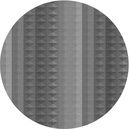 

Ahgly Company Indoor Round Patterned Gray Dolphin Gray Area Rugs 3 Round