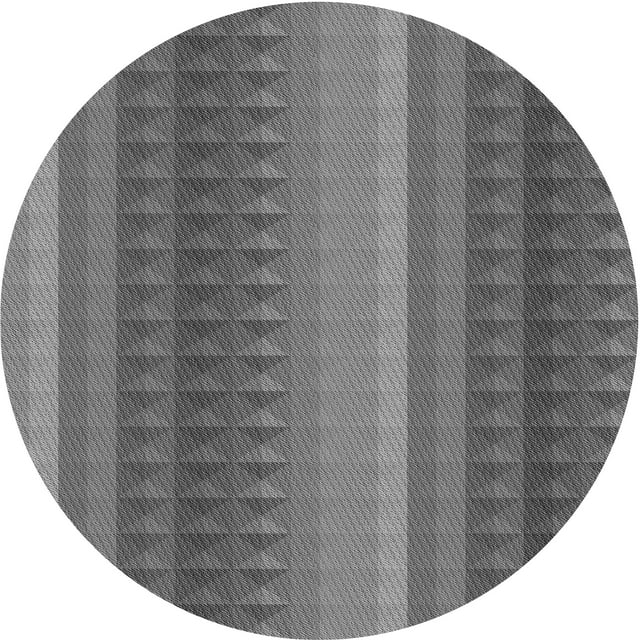 Ahgly Company Tapis d'Intérieur Lavable en Machine Carré Gris Transitionnel, 3 Pieds Carré