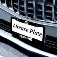 thumbnail image 6 of Fishing License Plate Prame Aluminum Auto Parts License Plate Decorative Screws Fit Standard 2 Holes 1 U.S. License Plate, 12.2x 6.3 Inch, 6 of 7