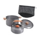 thumbnail image 2 of Kit de utensilios de cocina para acampar, olla para sopa, tetera portátil, vajilla con mango de madera, café con cafetera de 11L, 2 of 9