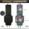 thumbnail image 7 of Eheartsgir Anti-Dust Car Front Seat Covers for Most Vehicles, Quilted Padded Fabric Non-Slip Car Seat Covers, Christmas Holiday Print, 7 of 7
