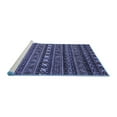 thumbnail image 2 of Ahgly Company Machine Washable Indoor Rectangle Oriental Blue Modern Area Rugs, 2' x 5', 2 of 4
