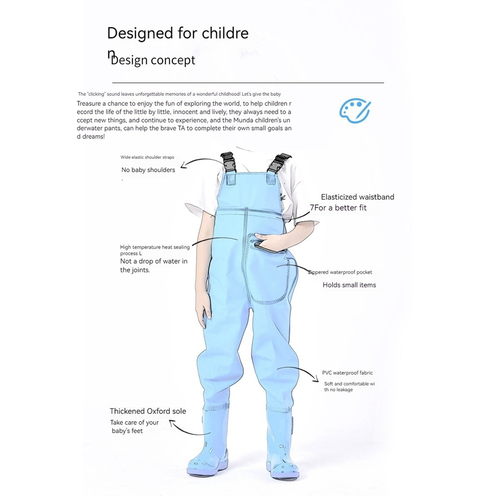 OSOLU Boys Romper Jumpsuit Onesie For Outdoor Play Summer Adjustable Spaghettis With Zipper Pocket Toddler To Teen Wading Suit Baby Fashionable Dailywear, 16-17 Years