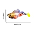 thumbnail image 3 of 5 Pcs Weedless Soft Fishing Lures 2.2 Inch for Bass Trout, Pre Rigged Jig Head Paddle Tail Swimbaits for Bass Fishing, Jigs for Crappie Trout Walleye, Fishing, 3 of 8