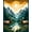 Multicolor, Pattern 6, variant on ODIKA 8'x10' Washable Area Rug Vintage Mountain Woodland Scenery With Deer Elk And Rustic Cloud Prints for King Size Bedroom Under Bed, Master Suite, Non-Shedding, Easy Care