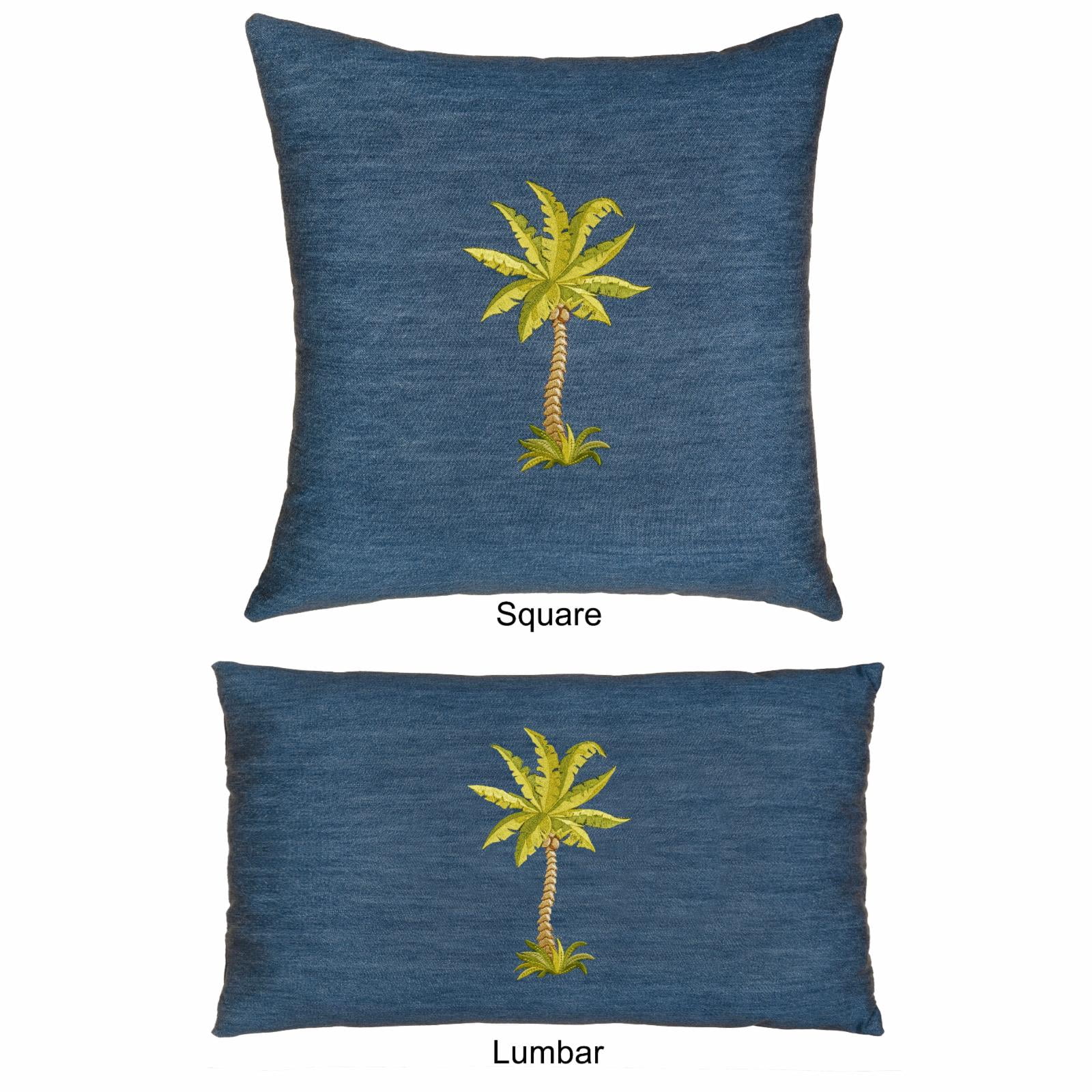 Linum Home Textiles Denim Decorative Square Pillow Cover 18" x 18", Colton