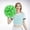 I, variant on 2PCS Cheerleaders Handheld Color Flower Sports Activities Performance Cheering Supplies Round High Density Color Strip Lightweight Double Finger Ring Buckle Design Off Event Planner Organizer with
