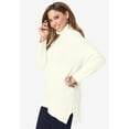thumbnail image 3 of Jessica London Women's Plus Size Cable Turtleneck Sweater, 3 of 4