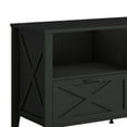 thumbnail image 6 of Dextrus Modern TV Cabinet with Vibrant LED Lights, 70" Entertainment Center, Fits TVs up to 80", Black, 6 of 7