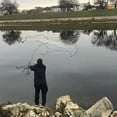 thumbnail image 6 of BASSDASH American Saltwater Fishing Cast Net 3/8 1/4-Inch Mesh 4ft 6ft 8ft Radius, 1-Pound Per Foot, for Bait Fish with Utility Bucket Casting, 6 of 7