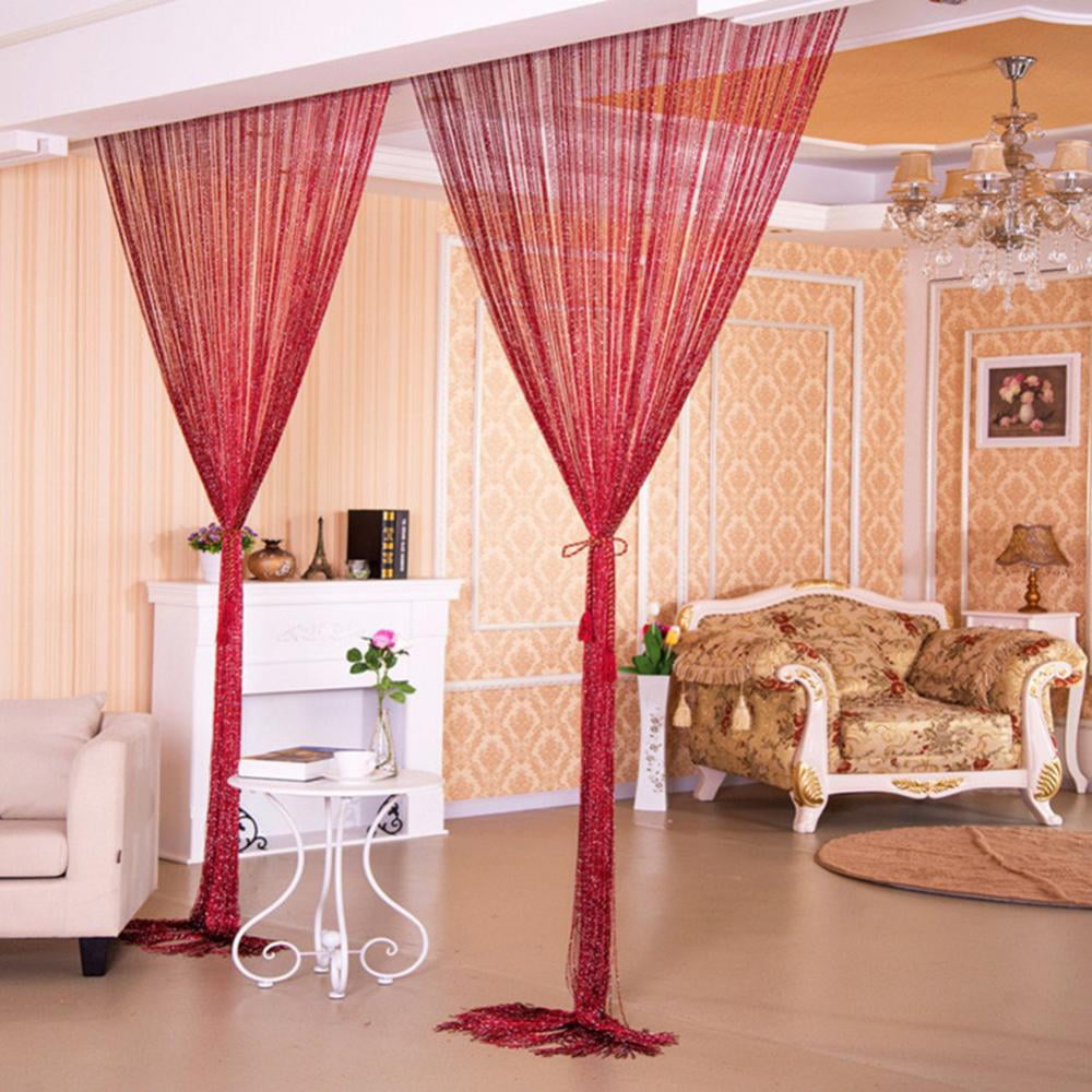Curtain Scarf Divider String Romantic Decoration Room Polyester 