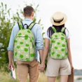 thumbnail image 3 of Geaub st patrick's day11 durable canvas backpack: stylish, lightweight, and spacious with adjustable straps, 3 of 7