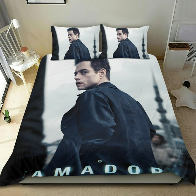 El Aficionado Conjunto de sábanas temático, trío de piezas, cómodo y amigable con la piel, diseño único, regalo de decoración para el hogar para familiares, amigos y fans,173cm *218cm