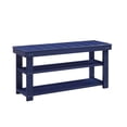 thumbnail image 1 of Pemberly Row Modern Utility Mudroom Bench in Blue Wood Finish, 1 of 5