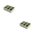 thumbnail image 3 of Matsuzay Molde de silicona para cubitos de hielo, portátil, reutilizable, antiadherente, Flexible, resistente al calor, 6 rejillas, accesorios para hacer Verde 2piezas Matsuzay CBP490732, 3 of 5