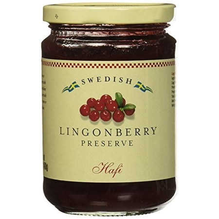 Hafi Swedish Lingonberry Preserves Jam, 14.1 oz