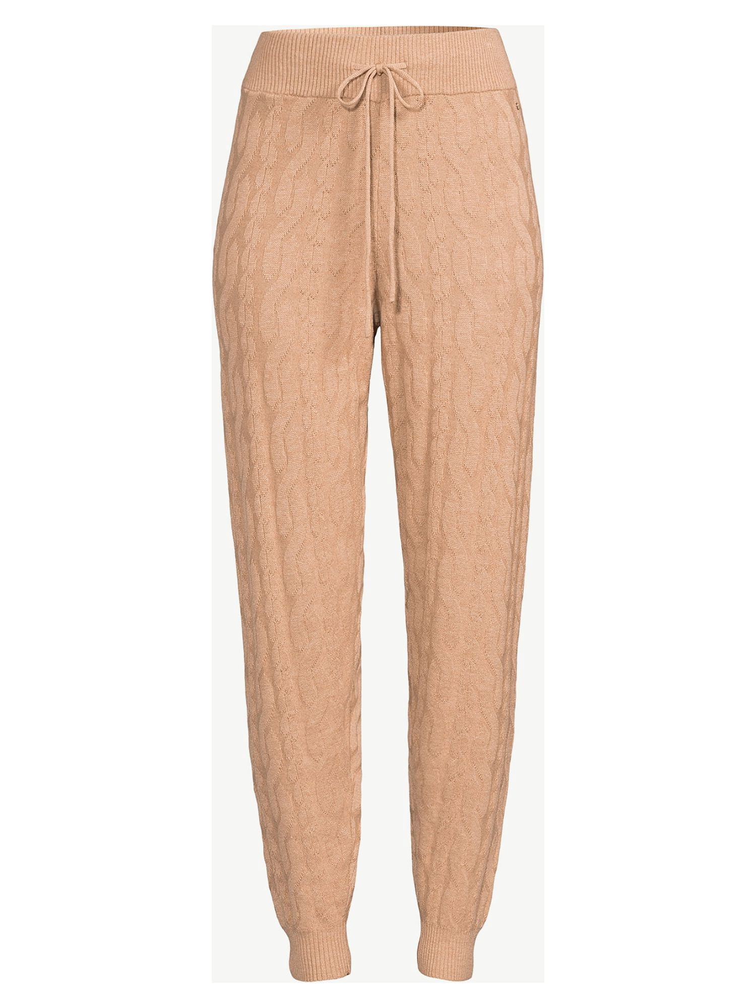 Sofia Intimates by Sofia Vergara Women's Cable Knit Lounge Joggers