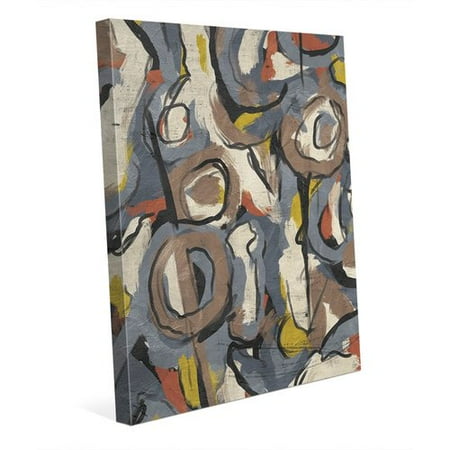Scribble Scrabble Paper - Click Wall Art 'Scribble Scrabble' Print of Painting on Wrapped Canvas