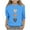 Blue B, variant on Valentine's Day Shirt for Girls Graphic Pollover Shirts Fashion Casual Crew Neck 3/4 Sleeve Tops Trendy Size 3-12