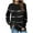 Black, variant on Utoimkio Tunic Tops for Women Plus Size Long Sleeve Striped Shirts Crewneck Pullover Tee Blouses for Women