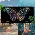 thumbnail image 5 of 1 Pcs 2D Flat License Plate Covers & Frames, Butterfly Made of Gems For Decorative Front, Waterproof For Decoration Aluminum License Plate Covers & Frames Cover For Men Women, 12" X 6", 5 of 7