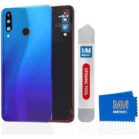 MMOBIEL Back Cover y Door Compatible with Huawei P30 Lite 6.1 inch 2019  (Blue)