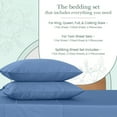 thumbnail image 5 of Damask Bed Sheet Set, 100% Cotton Soft Breathable Bedsheets, 4 Piece Deep Pockets Sateen Weave Striped Bedding Mattress Resort Hotel Luxury, 5 of 5