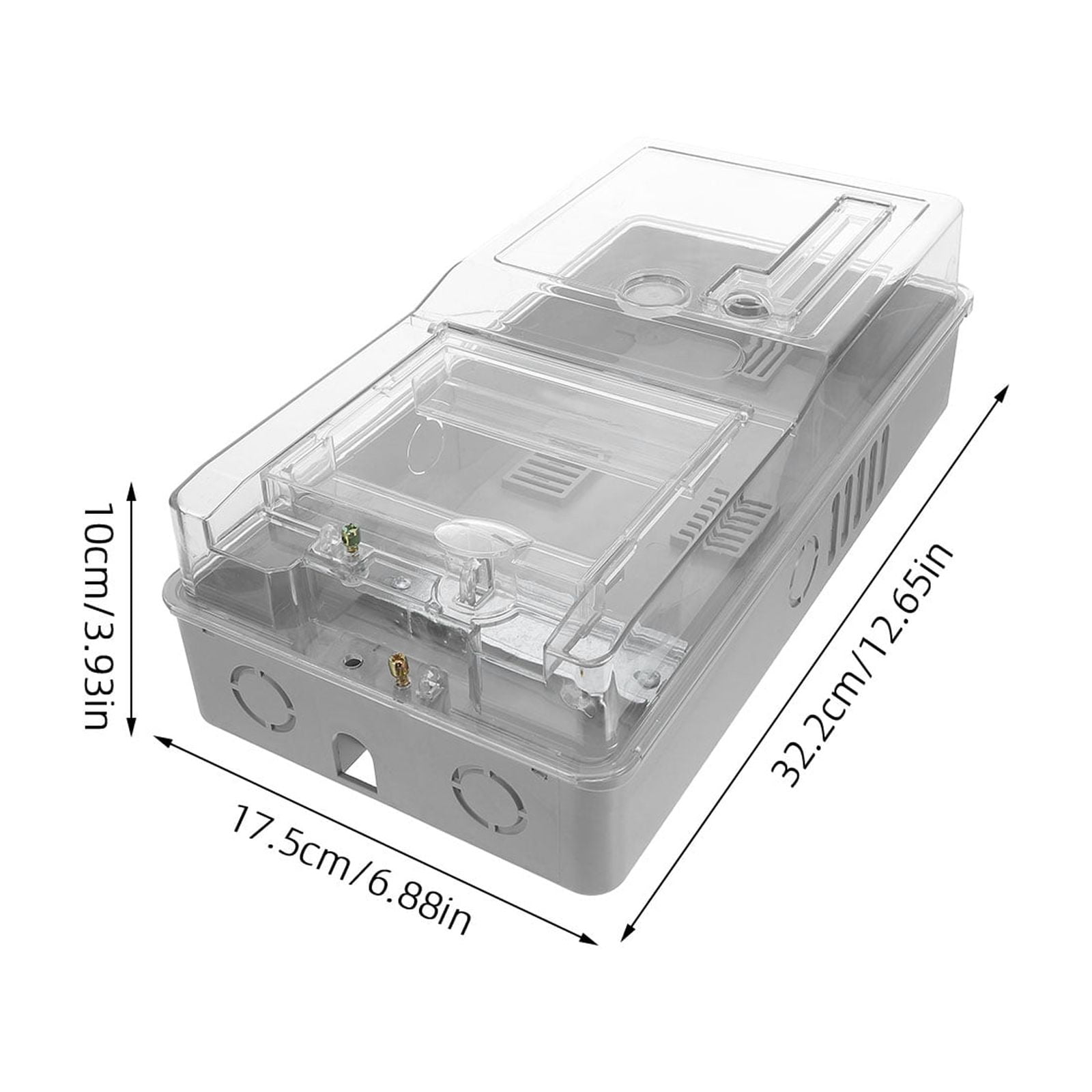 WEUVEB Weatherproof Electrical Distribution Box, Multi-Color Plastic Enclosure with High Transparency Cover for Outdoor Use