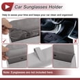 thumbnail image 5 of Unique Bargains Car Sunglasses Case Magnetic Universal Car Visor Eyeglasses Holder Storage Box Leather Gray 17x7.5cm 1 Pcs, 5 of 7