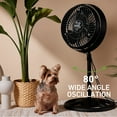 thumbnail image 6 of Holmes 16" Outdoor Misting Stand Fan, 3-Speed, Oscillating, GFCI, Hose, Black, 6 of 9