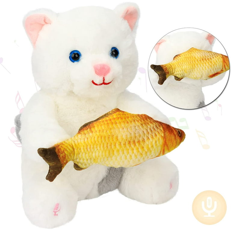Peek A Boo Interactive Cat Plush Repeats What You Say Musical