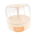 thumbnail image 2 of jifeng 360 degree Rotating Rice Dispenser 6 Compartment Rice Bucket for Snacks Beans Rice Yellow, 2 of 9