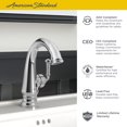 thumbnail image 5 of American Standard Delancey Single Control Bathroom Faucet with Brass Pop-up Drain 1.2 GPM in Legacy Bronze, 5 of 6