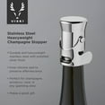 thumbnail image 3 of Viski Heavyweight Stainless Steel Champagne Stopper, Sparkling Wine Stopper, 3 of 7